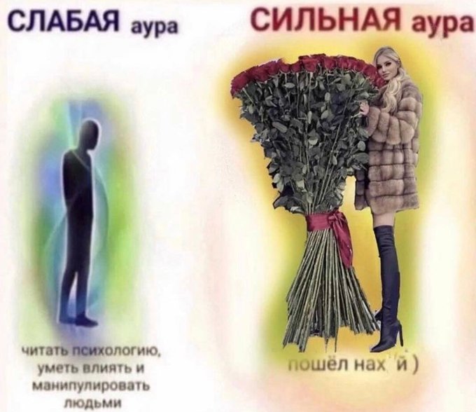 Слабая аура - Сильная аура