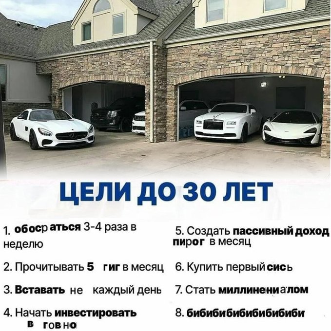 Цели до 30 лет